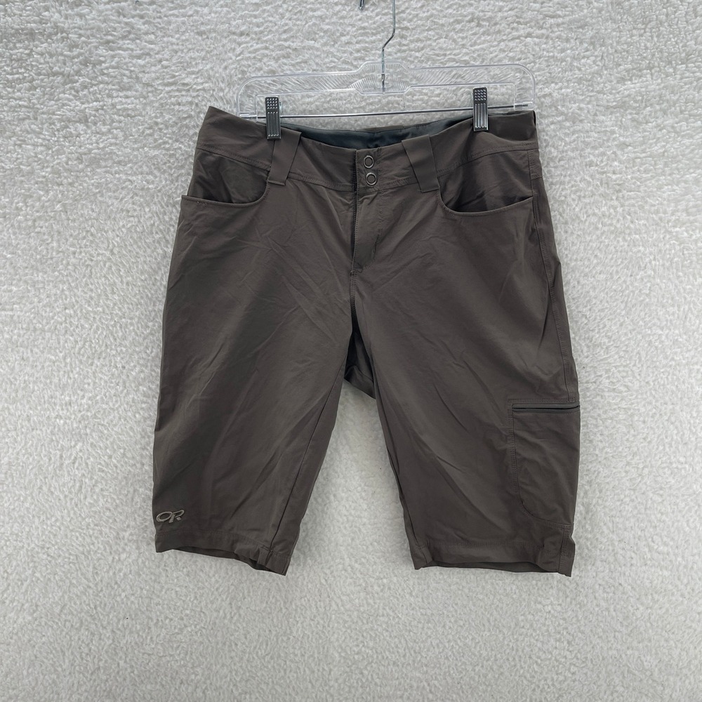 Outdoor Research Women's Dark Brown Stretch Cargo Shorts - Picture 1 of 10